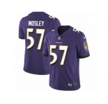 Youth Nike Baltimore Ravens #57 C.J. Mosley Vapor Untouchable Limited Purple Team Color NFL Jersey