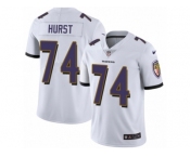 Youth Nike Baltimore Ravens #74 James Hurst White Vapor Untouchable Limited Player NFL Jersey