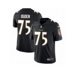 Youth Nike Baltimore Ravens #75 Jonathan Ogden Vapor Untouchable Limited Black Alternate NFL Jersey
