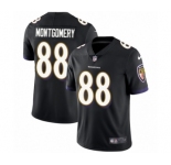 Youth Nike Baltimore Ravens #88 Ty Montgomery Black Alternate Vapor Untouchable Limited Player NFL Jersey