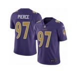 Youth Nike Baltimore Ravens #97 Michael Pierce Limited Purple Rush Vapor Untouchable NFL Jersey