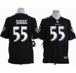 nike youth nfl jerseys baltimore ravens #55 suggs black[nike]