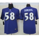 nike youth nfl jerseys baltimore ravens #58 dumervil purple[nike]