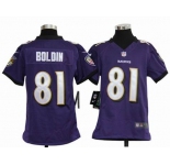nike youth nfl jerseys baltimore ravens #81 anquan boldin purple[nike]