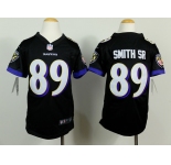 nike youth nfl jerseys baltimore ravens #89 smith sr black[nike]