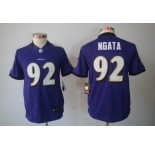 nike youth nfl jerseys baltimore ravens #92 ngata purple[nike limited]