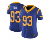 Women Nike Los Angeles Rams #93 Ndamukong Suh Royal Blue Alternate Stitched NFL Vapor Untouchable Limited Jersey