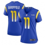 Women's Los Angeles Rams #11 Jimmy Garoppolo Royal Stitched Game Jersey