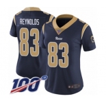 Women's Los Angeles Rams #83 Josh Reynolds Navy Blue Team Color Vapor Untouchable Limited Player 100th Season Football Jersey