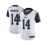 Women's Nike Los Angeles Rams #14 Sean Mannion Vapor Untouchable Limited White NFL Jersey