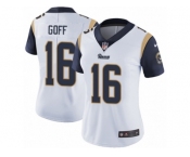 Women's Nike Los Angeles Rams #16 Jared Goff Vapor Untouchable Limited White NFL Jersey