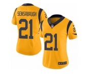 Women's Nike Los Angeles Rams #21 Coty Sensabaugh Limited Gold Rush NFL Jersey