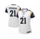 Women's Nike Los Angeles Rams #21 Coty Sensabaugh Limited White NFL Jersey