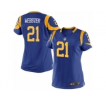 Women's Nike Los Angeles Rams #21 Kayvon Webster Limited Royal Blue Alternate NFL Jersey