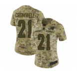 Women's Nike Los Angeles Rams #21 Nolan Cromwell Limited Camo 2018 Salute to Service NFL Jersey