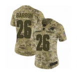 Women's Nike Los Angeles Rams #26 Mark Barron Limited Camo 2018 Salute to Service NFL Jersey