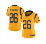 Women's Nike Los Angeles Rams #26 Mark Barron Limited Gold Rush NFL Jersey