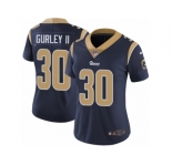Women's Nike Los Angeles Rams #30 Todd Gurley Vapor Untouchable Limited Navy Blue Team Color NFL Jersey