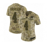 Women's Nike Los Angeles Rams #4 Greg Zuerlein Limited Camo 2018 Salute to Service NFL Jersey