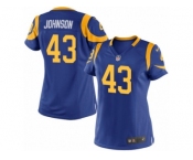 Women's Nike Los Angeles Rams #43 John Johnson Limited Royal Blue Alternate NFL Jersey