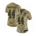 Women's Nike Los Angeles Rams #44 Jacob McQuaide Limited Camo 2018 Salute to Service NFL Jersey