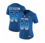 Women's Nike Los Angeles Rams #58 Cory Littleton Limited Royal Blue NFC 2019 Pro Bowl NFL Jersey