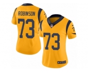 Women's Nike Los Angeles Rams #73 Greg Robinson Limited Gold Rush NFL Jersey