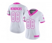 Women's Nike Los Angeles Rams #88 Lance Kendricks Limited White Pink Rush Fashion NFL Jersey