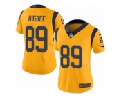 Women's Nike Los Angeles Rams #89 Tyler Higbee Limited Gold Rush NFL Jersey