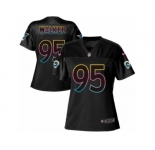 Women's Nike Los Angeles Rams #95 Tyrunn Walker Game Black Fashion NFL Jersey