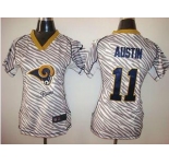 nike women nfl jerseys st.louis rams #11 austin[fem fan zebra]