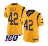 Youth Los Angeles Rams #42 John Kelly Limited Gold Rush Vapor Untouchable 100th Season Football Jersey