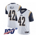 Youth Los Angeles Rams #42 John Kelly White Vapor Untouchable Limited Player 100th Season Football Jersey