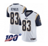 Youth Los Angeles Rams #83 Josh Reynolds White Vapor Untouchable Limited Player 100th Season Football Jersey