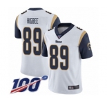 Youth Los Angeles Rams #89 Tyler Higbee White Vapor Untouchable Limited Player 100th Season Football Jersey