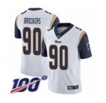 Youth Los Angeles Rams #90 Michael Brockers White Vapor Untouchable Limited Player 100th Season Football Jersey