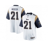 Youth Nike Los Angeles Rams #21 Kayvon Webster Limited White NFL Jersey