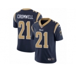 Youth Nike Los Angeles Rams #21 Nolan Cromwell Vapor Untouchable Limited Navy Blue Team Color NFL Jersey