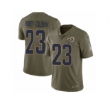 Youth Nike Los Angeles Rams #23 Nickell Robey-Coleman Limited Olive 2017 Salute to Service NFL Jersey
