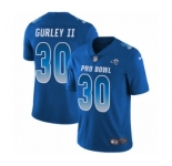 Youth Nike Los Angeles Rams #30 Todd Gurley Limited Royal Blue NFC 2019 Pro Bowl NFL Jersey