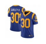 Youth Nike Los Angeles Rams #30 Todd Gurley Vapor Untouchable Limited Royal Blue Alternate NFL Jersey