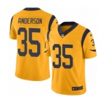 Youth Nike Los Angeles Rams #35 C.J. Anderson Limited Gold Rush Vapor Untouchable NFL Jersey