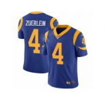Youth Nike Los Angeles Rams #4 Greg Zuerlein Vapor Untouchable Limited Royal Blue Alternate NFL Jersey
