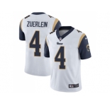 Youth Nike Los Angeles Rams #4 Greg Zuerlein White Stitched NFL Vapor Untouchable Limited Jersey