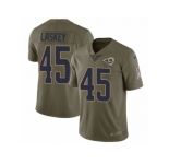 Youth Nike Los Angeles Rams #45 Zach Laskey Limited Olive 2017 Salute to Service NFL Jersey