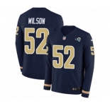 Youth Nike Los Angeles Rams #52 Ramik Wilson Limited Navy Blue Therma Long Sleeve NFL Jersey