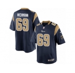 Youth Nike Los Angeles Rams #69 Cody Wichmann Limited Navy Blue Team Color NFL Jersey
