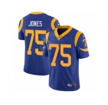 Youth Nike Los Angeles Rams #75 Deacon Jones Vapor Untouchable Limited Royal Blue Alternate NFL Jersey