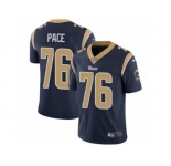 Youth Nike Los Angeles Rams #76 Orlando Pace Vapor Untouchable Limited Navy Blue Team Color NFL Jersey