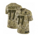 Youth Nike Los Angeles Rams #77 Andrew Whitworth Limited Camo 2018 Salute to Service NFL Jersey